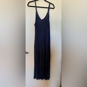 Torrid Navy Adjustable Strap Wide Leg Romper in Size 0